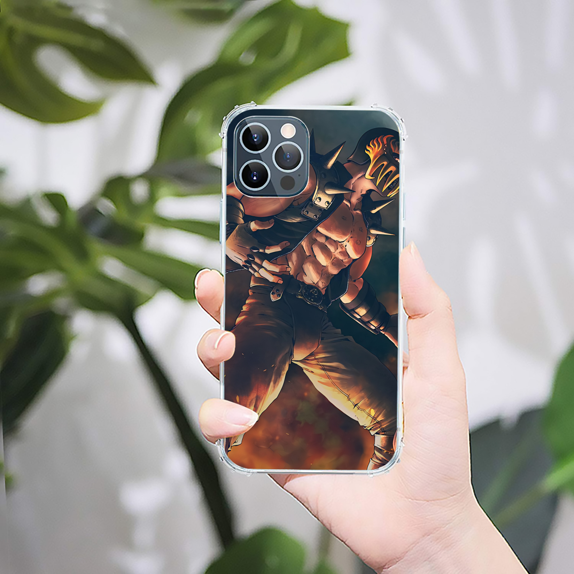 （画像用） 北斗の拳 Fist of the North Star 【iPhone 12シリーズ対応】透明スマホケース（クリアソフトケース）